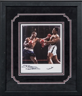 Muhammad Ali and Ken Norton Dual Signed Framed 10 x 12.5 Photo (JSA)